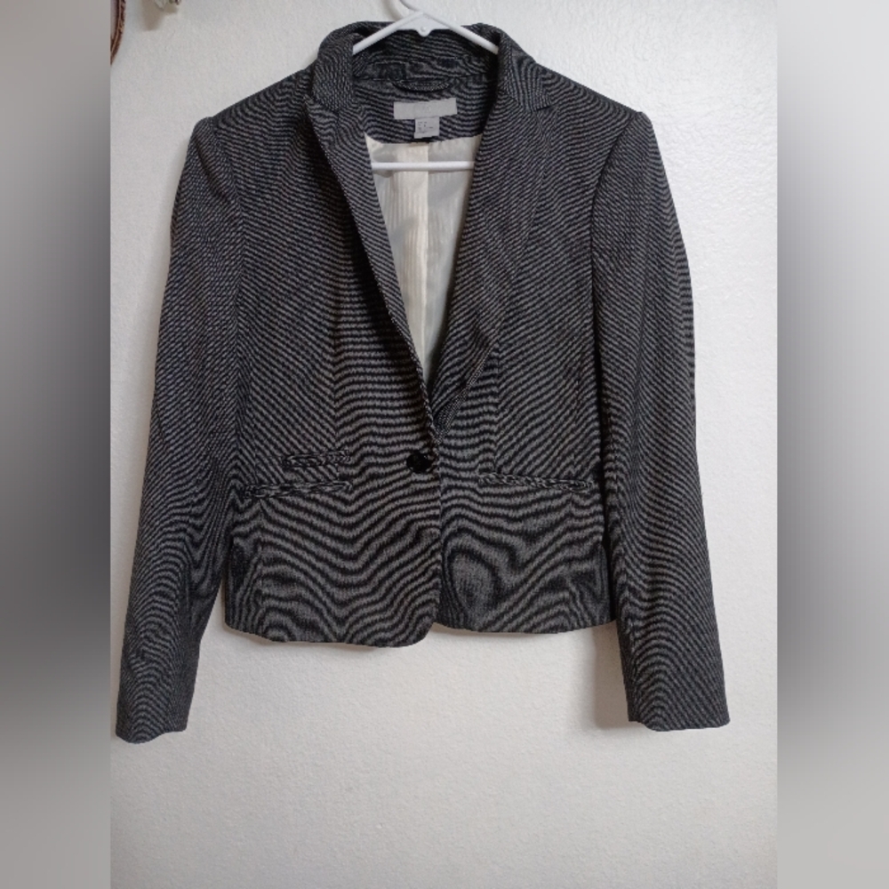 H&M Monochrome Patterned Blazer